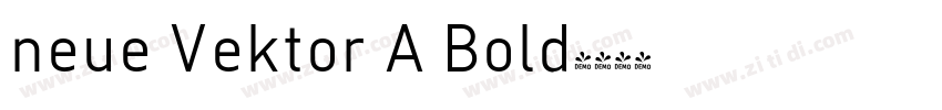 neue Vektor A Bold字体转换